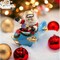 kevinsgiftshoppe Ceramic Christmas Santa Flying Blue Airplane Salt and Pepper Shakers    Kitchen Decor
